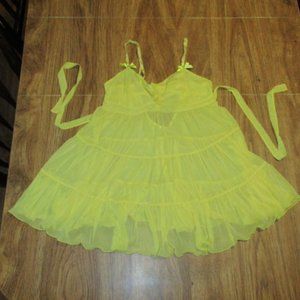 Bundle 3 for $15 - Bright Yellow Sheer Babydoll Nightie
